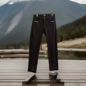 7 for all mankind , Black Luxe Sport‎ slimmy straight Stretch leg jeans men’s 32